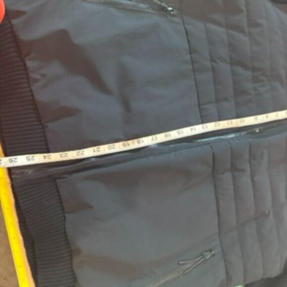 Men's 2X full zip sweater jacket with windproof, quilted and padded front layer. - Picture 3 of 9